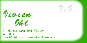 vivien ohl business card